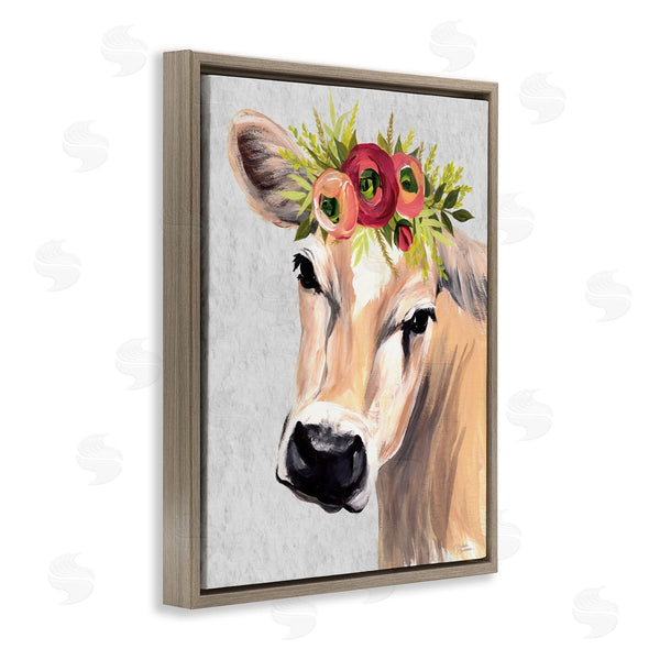 Stupell Industries Michele Norman | Jersey Cow With Floral Crown Wall Art