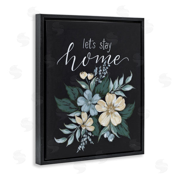Stupell Industries Michele Norman | Let's Stay Home Chalk Florals