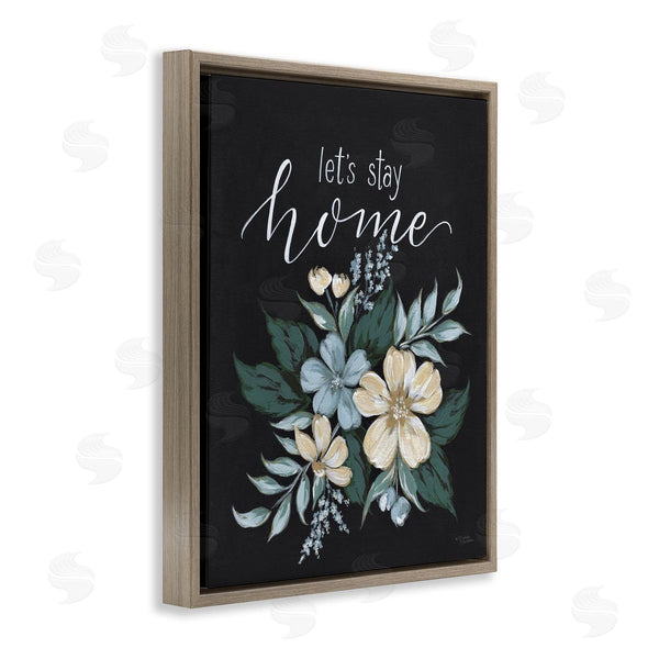 Stupell Industries Michele Norman | Let's Stay Home Chalk Florals