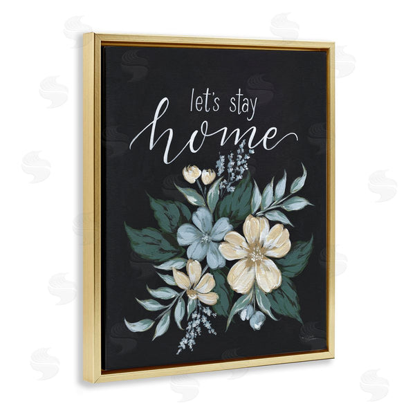 Stupell Industries Michele Norman | Let's Stay Home Chalk Florals
