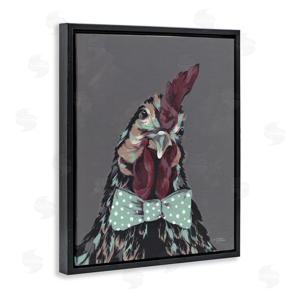 Stupell Industries Michele Norman | Rooster Sire Exotic Farm Animal Polka Dot Bowtie Wall Art