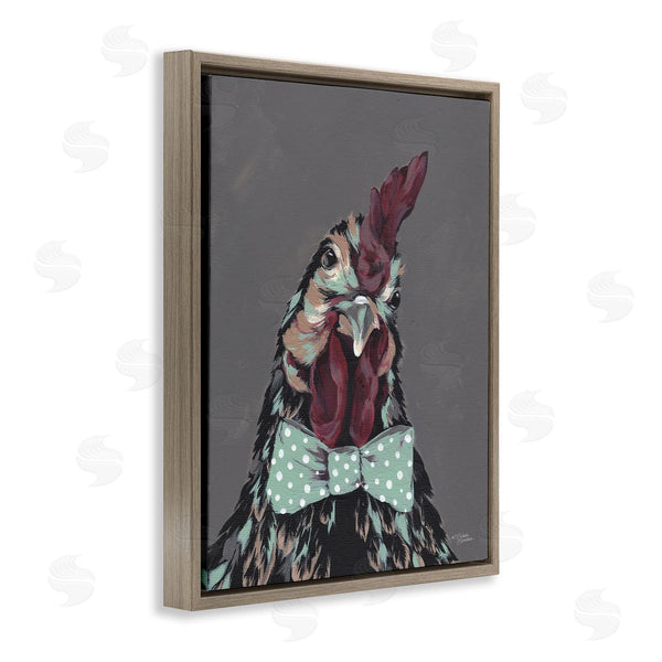 Stupell Industries Michele Norman | Rooster Sire Exotic Farm Animal Polka Dot Bowtie Wall Art