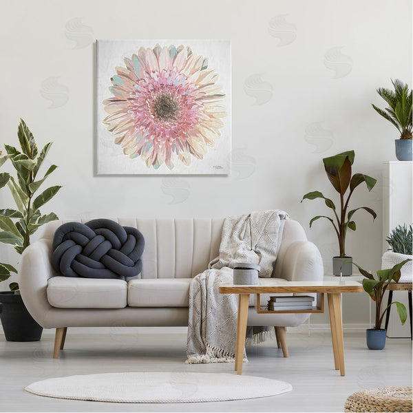 Stupell Industries Michele Norman | Round Daisy Petal Design Flower Blossom Illustration Wall Art
