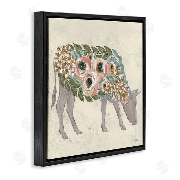 Stupell Industries Michele Norman | Rustic Horse Pink Green Floral Body Wall Art
