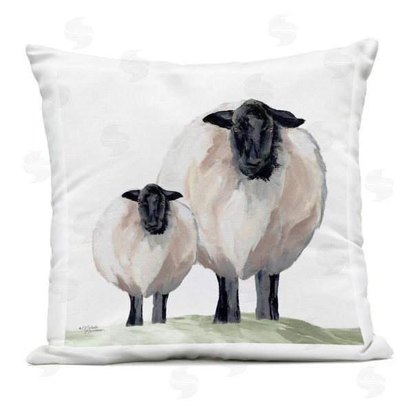 Stupell Industries Michele Norman | Sheep And Lamb Portrait Printed Throw Pillow