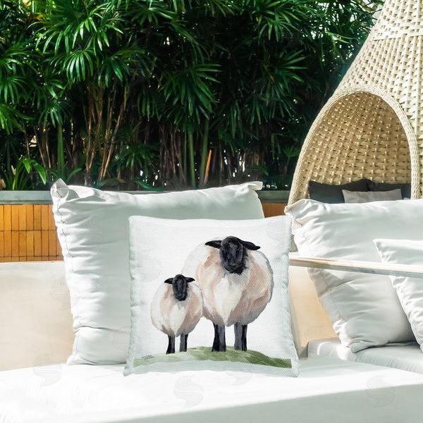 Stupell Industries Michele Norman | Sheep And Lamb Portrait Printed Throw Pillow