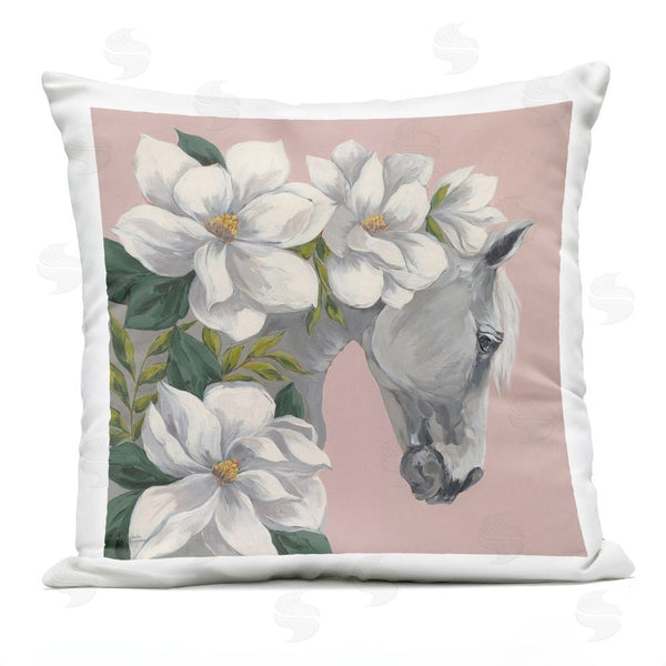 Stupell Industries Michele Norman | Sweet Maggie Floral Horse Throw Pillow