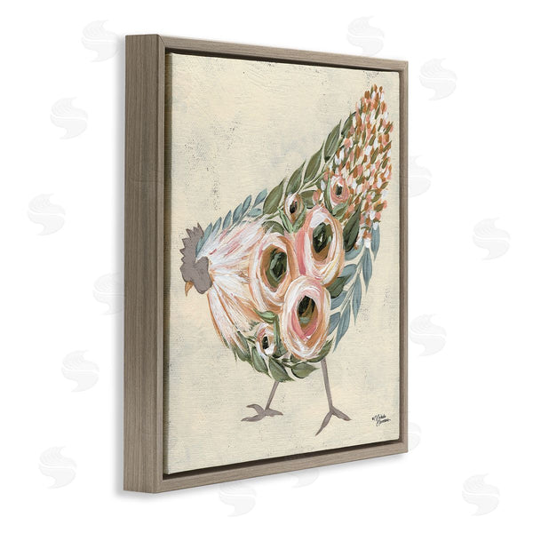 Stupell Industries Michele Norman | Vintage Chicken With Floral Body