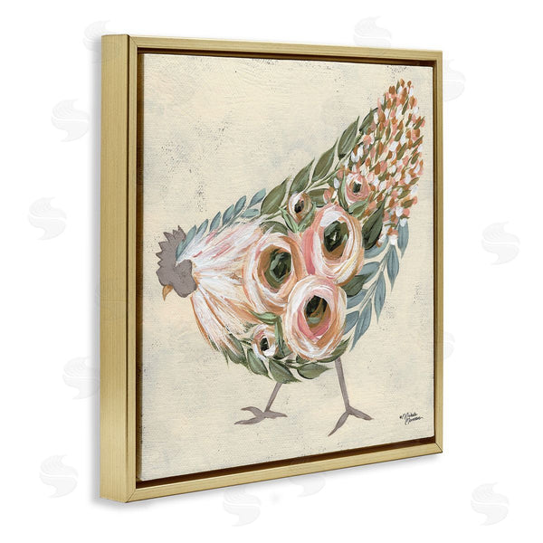 Stupell Industries Michele Norman | Vintage Chicken With Floral Body