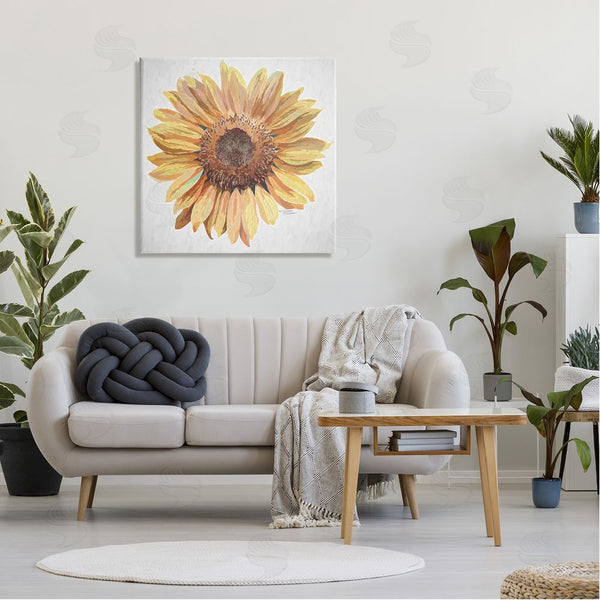 Stupell Industries Michele Norman | Vivid Yellow Sunflower Petals Aerial View Flower Wall Art
