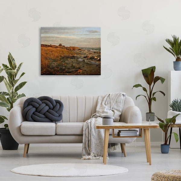 Stupell Industries Michelle Calkins | Seaside Reeds Coastal Scene Wall Art