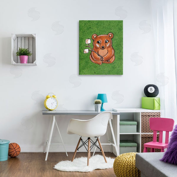 Stupell Industries Michelle Gilsey | Bear With S'mores Wall Art