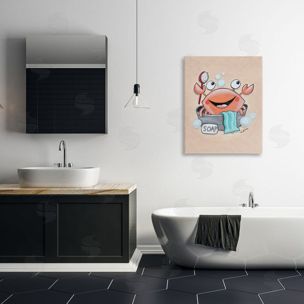 Stupell Industries Michelle Gilsey | Happy Crab Bathing Wall Art