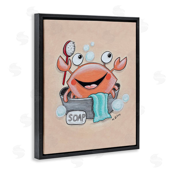 Stupell Industries Michelle Gilsey | Happy Crab Bathing Wall Art