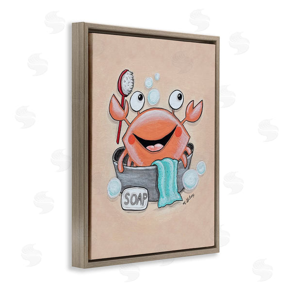 Stupell Industries Michelle Gilsey | Happy Crab Bathing Wall Art
