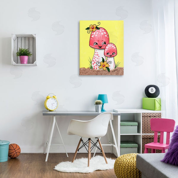 Stupell Industries Michelle Gilsey | Happy Mushrooms & Flowers Wall Art