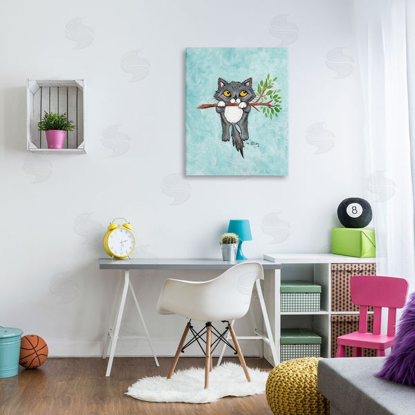 Stupell Industries Michelle Gilsey | Kitten Climbing Branch Wall Art
