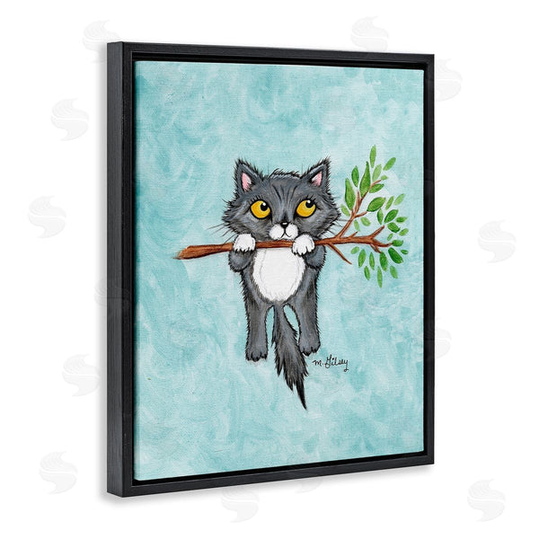 Stupell Industries Michelle Gilsey | Kitten Climbing Branch Wall Art