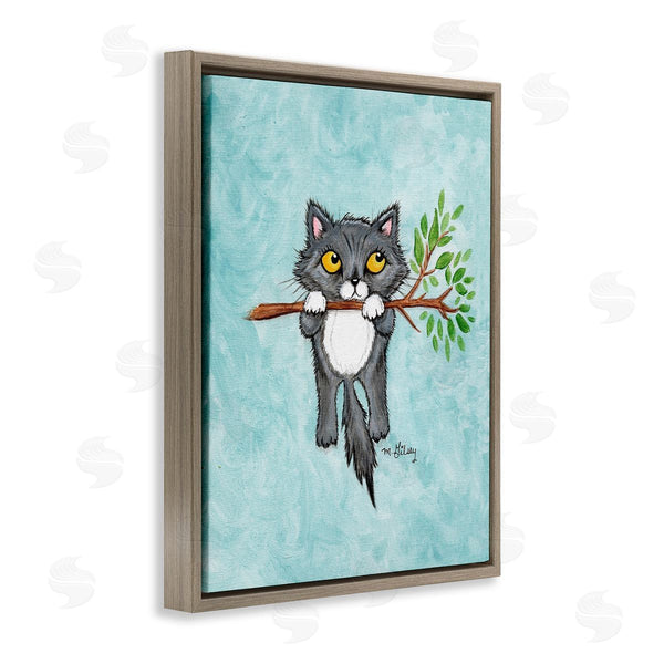 Stupell Industries Michelle Gilsey | Kitten Climbing Branch Wall Art