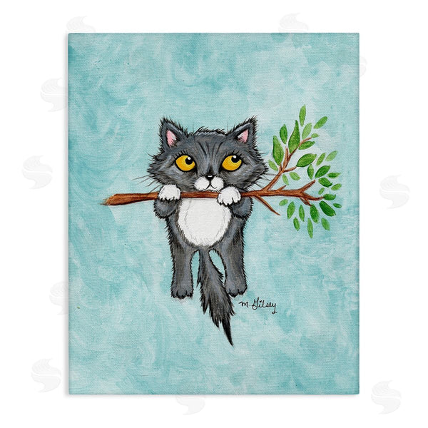 stupell industries Michelle Gilsey | Kitten Climbing Branch Wall Art
