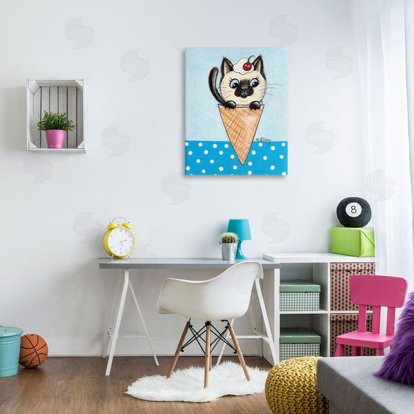 Stupell Industries Michelle Gilsey | Kitten Sundae Cone Wall Art