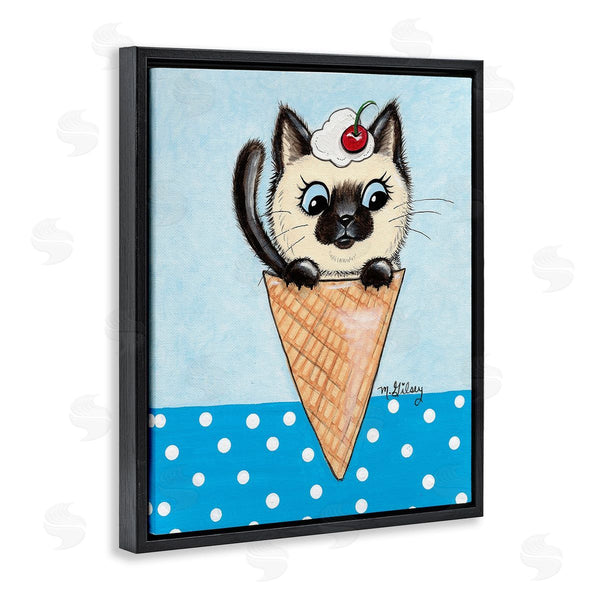 Stupell Industries Michelle Gilsey | Kitten Sundae Cone Wall Art