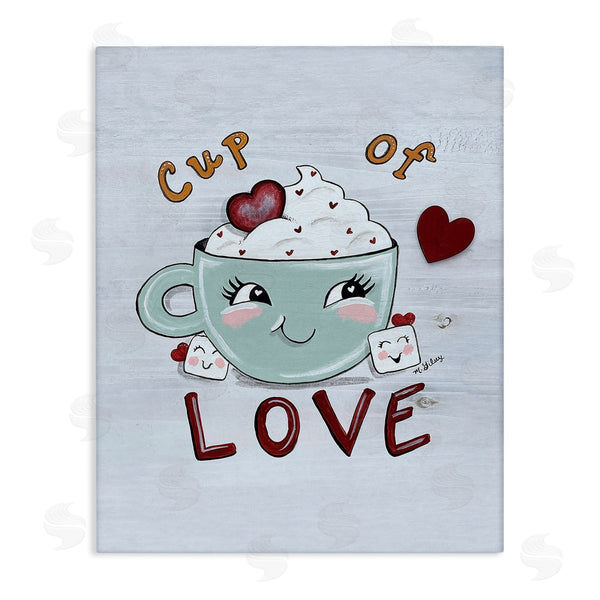 stupell industries Michelle Gilsey | Smiling Cup Of Love Wall Art
