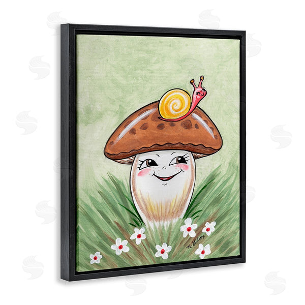 Stupell Industries Michelle Gilsey | Smiling Mushroom & Snail Wall Art