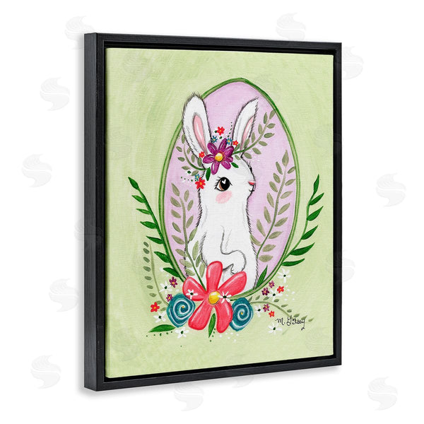 Stupell Industries Michelle Gilsey | Spring Bunny & Blossom Wall Art
