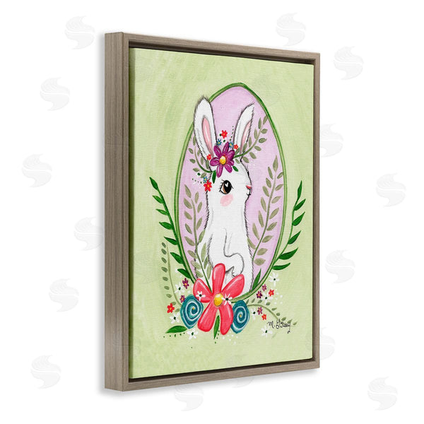 Stupell Industries Michelle Gilsey | Spring Bunny & Blossom Wall Art