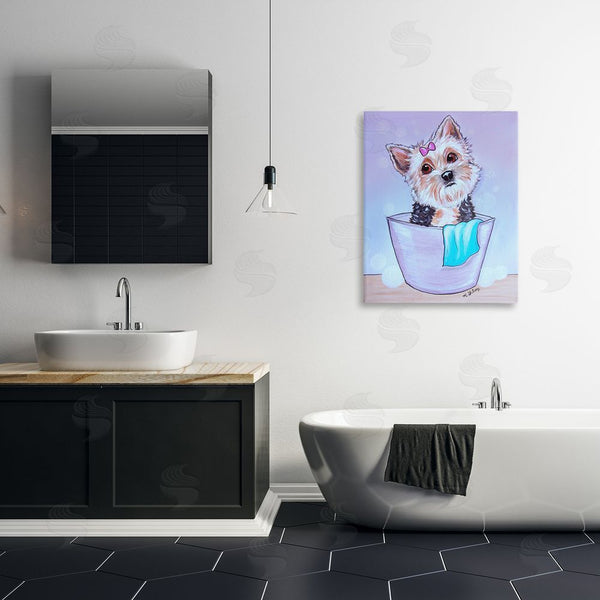 Stupell Industries Michelle Gilsey | Terrier With Soap Bubbles Wall Art