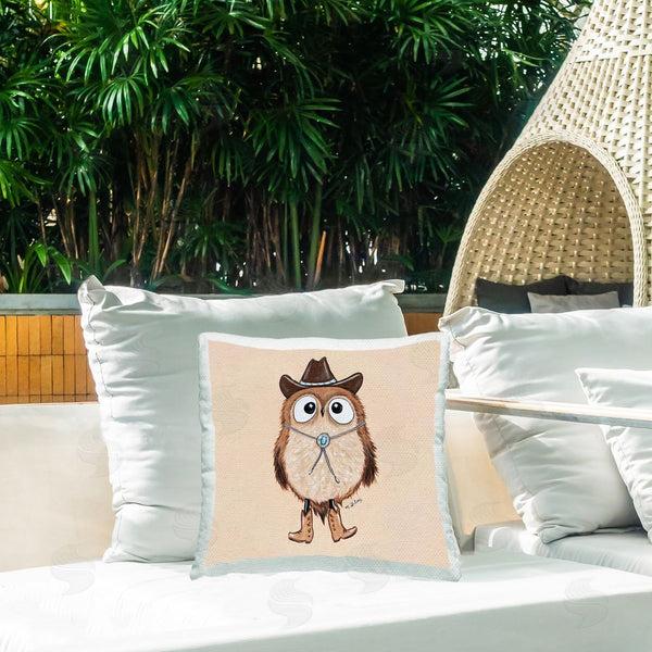 Stupell Industries Michelle Gilsey | Western Cowboy Owl Printed Throw Pillow