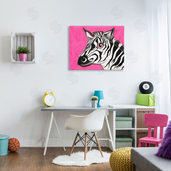 Stupell Industries Michelle Gilsey | Zebra With Heart Eyes Wall Art