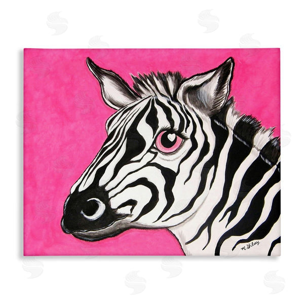 stupell industries Michelle Gilsey | Zebra with Heart Eyes Wall Art