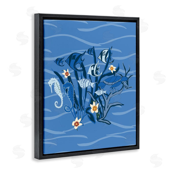 Stupell Industries Michelle Ingari Designs | Blue Undersea Critters