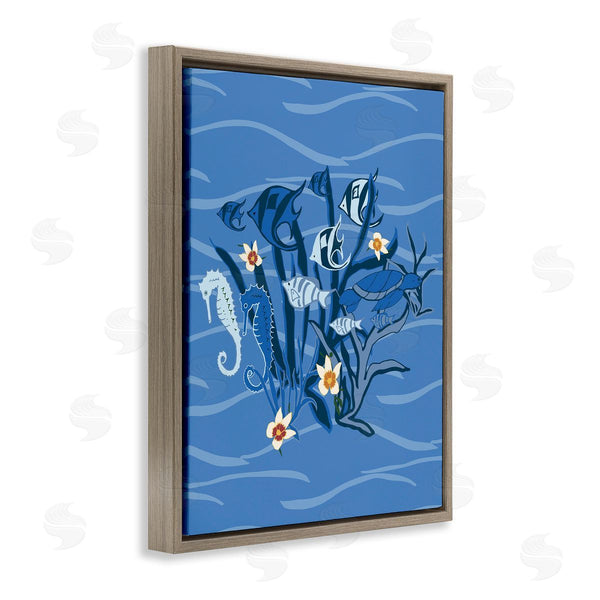 Stupell Industries Michelle Ingari Designs | Blue Undersea Critters
