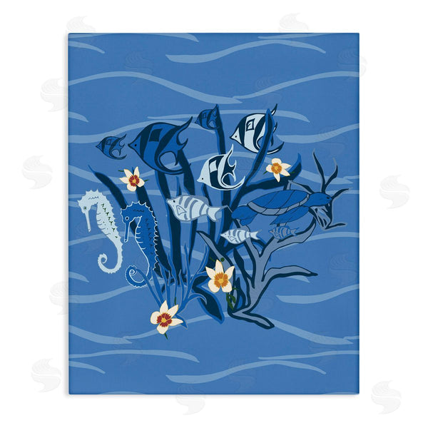 stupell industries Michelle Ingari Designs | Blue Undersea Critters