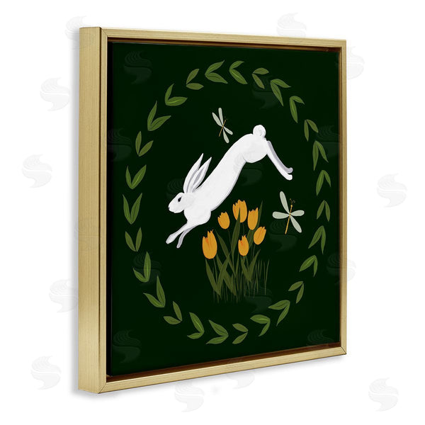 Stupell Industries Michelle Ingari Designs | Bunny Hopping In Wreath