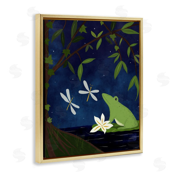 Stupell Industries Michelle Ingari Designs | Frog In Night Forest