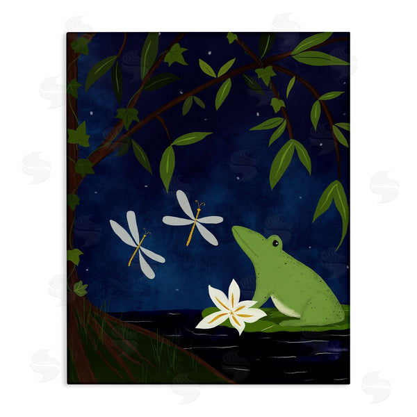 stupell industries Michelle Ingari Designs | Frog in Night Forest
