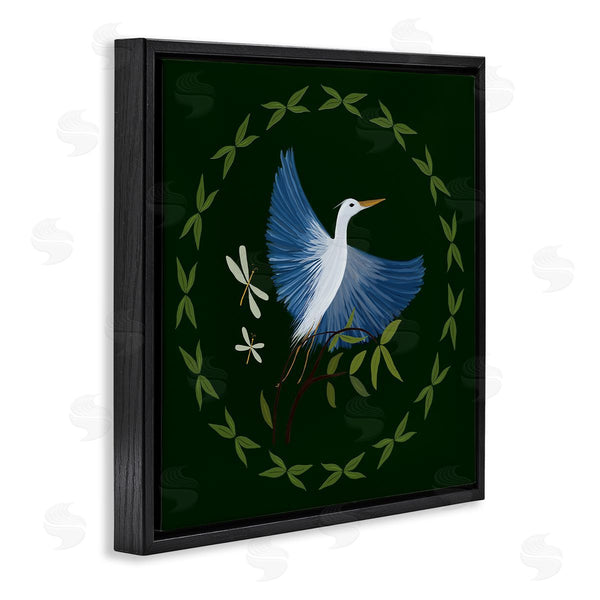 Stupell Industries Michelle Ingari Designs | Heron & Dragonflies Wreath