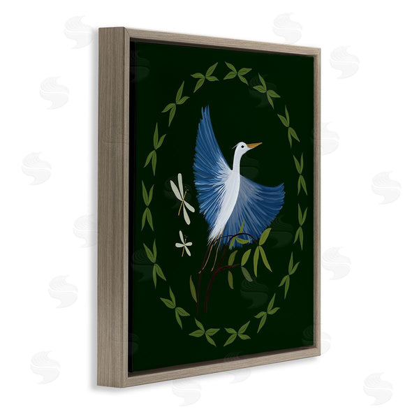 Stupell Industries Michelle Ingari Designs | Heron & Dragonflies Wreath