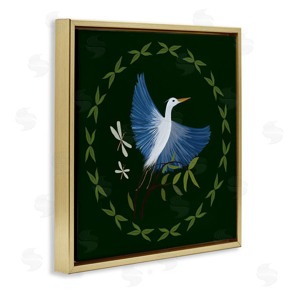 Stupell Industries Michelle Ingari Designs | Heron & Dragonflies Wreath