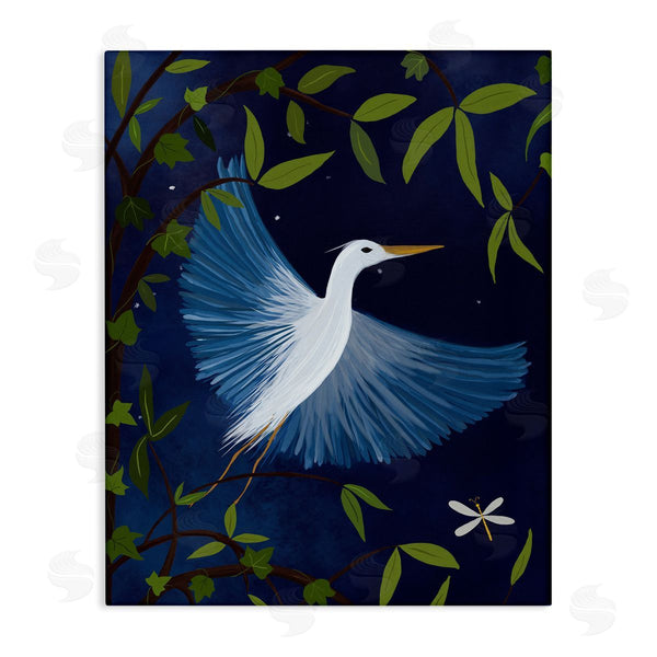 stupell industries Michelle Ingari Designs | Heron in Night Forest