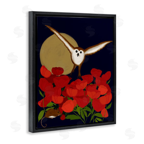 Stupell Industries Michelle Ingari Designs | Owl Over Poppy Field