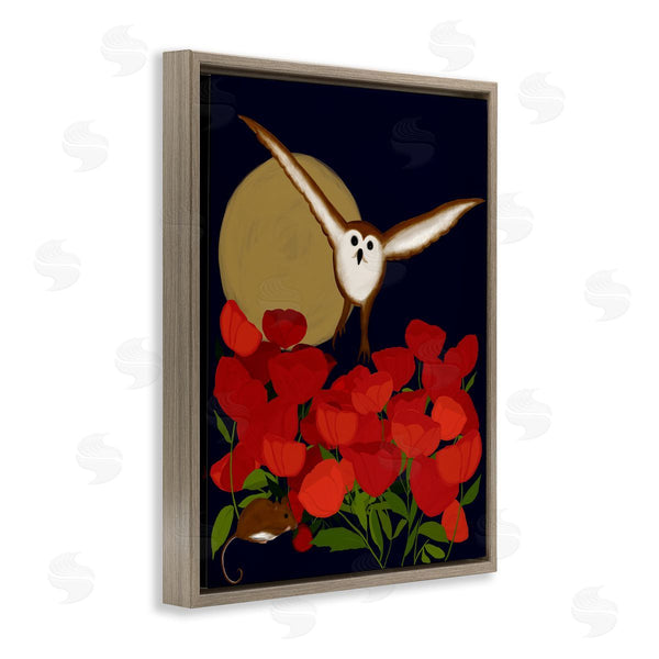 Stupell Industries Michelle Ingari Designs | Owl Over Poppy Field
