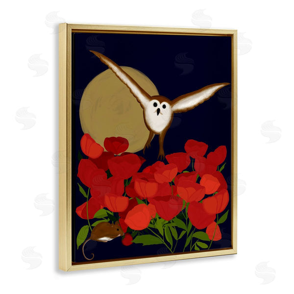 Stupell Industries Michelle Ingari Designs | Owl Over Poppy Field