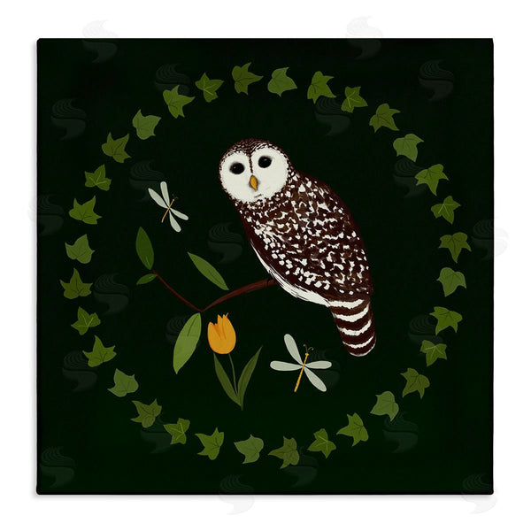 stupell industries Michelle Ingari Designs | Owl & Tulip Wreath