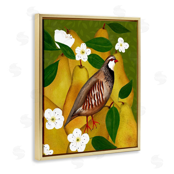 Stupell Industries Michelle Ingari Designs | Partridge Bird & Pears