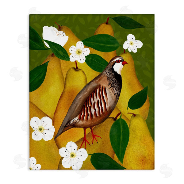 stupell industries Michelle Ingari Designs | Partridge Bird & Pears